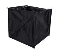 Keenso Sac Corde Escalade Pliable 40x40x40 cm pour Arboristes et Grimpeurs | Nylon léger 357 g, deux anneaux d'ancrage, pliage triangle rapide, noir