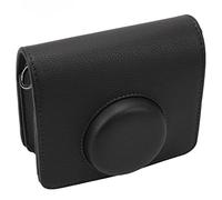 Keenso Sac pour Appareil Photo instantané en PU, étui de Protection Léger de Luxe au Design Rétro + Bandoulière pour Mini, Usage Quotidien (Black)