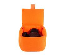 Keenso Sac pour Appareil Photo Reflex Numérique, Sac pour Appareil Photo DLSR Coussinet de Protection Antichoc pour Appareil Photo Sac Accessoire pour Photographier (Orange)