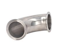 Keenso Sanitary Ferrule Ellbogen 90 Degrés Ajustement des Tuyaux 304 Ferme à Haute Pression en Acier Inoxydable pour Médicaments, Industrie, Industrie (57)