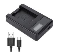 Keenso SEIVI Chargeur de Batterie pour Appareil Photo à Emplacement Unique pour NP-BX1 avec écran LCD, Protection Contre Les Surcharges, adapté pour HDR-CX240E RX1 RX100M3 HX300, Matériau Plastique
