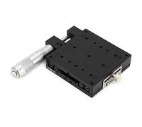 Keenso SEMX80-AS Micromètre manuel de précision linéaire de translation linéaire de scène, roulement de découpe, table coulissante, axe X, 80 x 80 mm, taille de la plate-forme