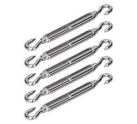Keenso Set à Crochet et à Crochet Résistant à Un Chiffre d'affaires, Ligne de Câble Réglable - Matériel UP pour la Voile D'ombre, 304 en Acier Inoxydable, 5pcs (M4)