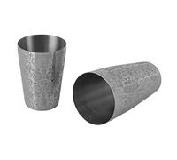 Keenso Shaker à Cocktail gravé Mélangeur de Bar en Acier Inoxydable Facile à Utiliser Idée pour les Amateurs de Cocktails Argent (Sans fond)