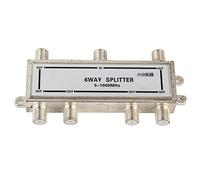 Keenso Splateur CATV Haute Vitesse 6 Voies Splitter de Câble pour Le Signal D'antenne TV divisé pour Usage Domestique