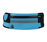 KEENSO Sports Waist Bag, Multi-Function, Running Waist Bag, for Women & Man, Fitness Belt Bag, Phone Pouch Storage Pack, Reflective Strip Design(Blue)