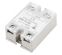 Keenso SSR-10 Relais 10A, Compatibilité électromagnétique, Haute fiabilité | Pas de bruit, Anti-vibration, Idéal pour les systèmes de contrôle, 5-220VDC, Compatible environnement corrosif