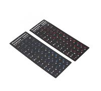 Keenso Sticker de Clavier Russe Sticker étanche à Poussière de Poussière Unique pour L'Ordinateur Portable PC avec Un Autocollant Alphabet Russe 2PCS pour Les Utilisateurs de PC 10-17 pour (1 Bleu