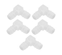 Keenso Structure Chimique Stable 90 ° Ellbogen Bendung Pp Connexion du Tube L Inodore L pour le Laboratoire D'aquarium, 10pcs (12 mm / 0,47 pouces)