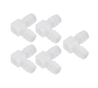 Keenso Structure Chimique Stable 90 ° Ellbogen Bendung Pp Connexion du Tube L Inodore L pour le Laboratoire D'aquarium, 10pcs (14 mm / 0,55 pouces)