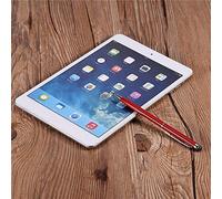 Keenso Stylet de Stylet Sensible avec la Ventouse en Caoutchouc pour iOS / - de Tête de Tissu pour Tablettes et Smartphones (Rouge)