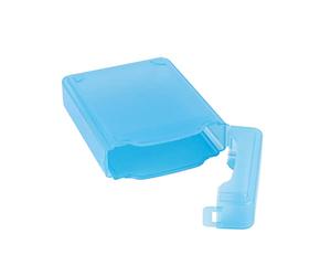 Keenso SuckSust Proof Proof de 3,5 Pouces HDD SSD Box Box Anti-statik Dissertation Organisateur Non Glissant pour Une Utilisation Professionnelle Taille: 16,3 X 11 X, 5 Cm (Blue)