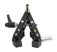 Keenso Support D'adaptateur de Lumière Vidéo Super Clamp pour Studio de Photographie, Pince Multifonctionnelle Portable pour Conduites d'eau ou étagères, Alliage D'aluminium, équipement de