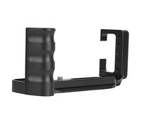 Keenso Support de Caméra en Métal, Support de Plaque en L Léger à Dégagement Rapide avec Trous de Vis de 1/4 de Pouce pour Appareil Photo Fuji XT10 XT20 XT30 Noir