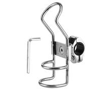 Keenso Support de Canne à Pêche, Support de Canne à Pêche en Acier Inoxydable, de à Réglable à 360 Degrés avec Pince pour Bateau Kayak (32mm)