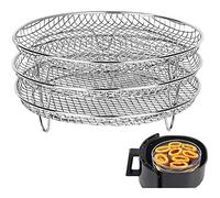 Keenso Support de Déshydrateur Empilable pour 4,2 à 6,8 QT, Trois Supports de Déshydrateur en Acier Inoxydable pour Cozyna, Facile à Utiliser pour Toute la Famille