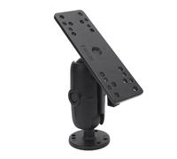 Keenso Support de Détecteur de Poisson, Alliage D'aluminium Haute Résistance de Type C, Support de Bras Long à Tête Sphérique de 1,5 Pouces avec Une (Tige en Nylon de 9,5 cm / 3,7 Pouces)