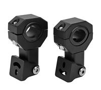 Keenso Support de Fixation pour Phare Additionnel, 2 Pièces, Support de Fixation Réglable en Aluminium avec Col Rotatif à 360° et Inserts en Caoutchouc, pour Motocross, Quad et SSV