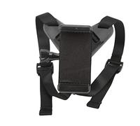 Keenso Support de Menton Avant Universel pour Casque de Moto, Support de Menton Léger pour Téléphone, Accessoire de Caméra de Sport pour Prise de Vue Horizontale ou Verticale (Black)