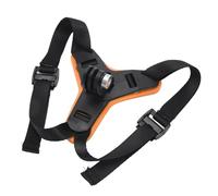 Keenso Support de Mentonnière pour Casque, Support de Téléphone Portable Robuste pour Casque de Moto pour 3 2, Type de Boucle en Silicone (Orange)