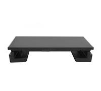 Keenso Support de Moniteur Pliable Modes D'éclairage Pliables RVB Extension USB pour Configuration de Jeu avec Boîte de Rangement Support de Téléphone, Conception Ergonomique Portante 25 Kg, ABS,