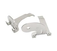 Keenso Support de Montage de Projecteur, 2 Supports de Phares Antibrouillard Chromés en Acier Inoxydable avec Trous Pré-percés Antidérapants pour une Installation Facile, pour Mini R50
