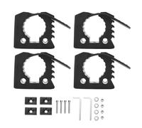 Keenso Support de Pelle, Kit de Montage de Pince en Caoutchouc, 4 Pièces Support de Pelle à Dégagement Rapide pour Poignée D'outil de 1/7 à 1 3/7 Pouces pour Camions UTV ATV Tout-terrain
