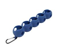 Keenso Support de Protection pour Balle de Golf en Silicone, Housse de Rangement Portable Souple avec Boucle à Clip de Suspension pour 5 Balles, Design Tendance pour L'entraînement de