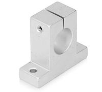 Keenso Support de Rail Linéaire en Alliage D'aluminium, Kit de 4 Pièces pour un Mouvement Stable dans les équipements électroniques, Tige de 25mm