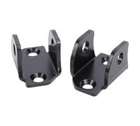 Keenso Support de Repose-pieds électrique pour Vélo Tout-terrain, Support de Montage de Repose-pieds en Alliage d'aluminium avec Finition Enduite de Poudre, 2 Supports 4 Boulons, Remplacement pour