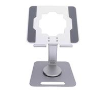 Keenso Support de Tablette, Support Rotatif à 360° en Alliage D'aluminium pour Tablette, Téléphone Portable, pour Bureau (Silver)
