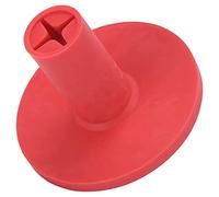 Keenso Support de Tee de Pratique de, Matériau en Caoutchouc, Hauteur Réglable, Base Stable pour Terrain de Pratique Intérieur et Extérieur (Rouge)