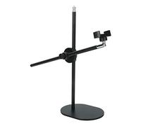 Keenso Support de Téléphone de Table Réglable, Pince Télescopique Multiangle pour Téléphone Portable, Bras de Tir, Protection du ≤ 6,5 Pouces, Alliage D'aluminium + ABS