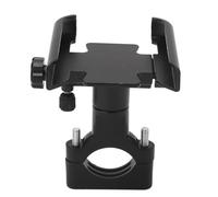 Keenso Support de Téléphone de Vélo en Alliage d'aluminium, Support de Téléphone de Moto, Rotation à 360 Degrés, Coussin de Protection Souple, Convient aux Smartphones de 3,5 à 6,5 Pouces pour Les
