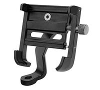 Keenso Support de Téléphone de Vélo Universel Rotatif à 360 Degrés, en Alliage D'aluminium Solide, Support de Téléphone Portable de Vélo pour Téléphones de 55 à 100mm de Largeur, Noir