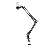 Keenso Support de Téléphone Paresseux Universel Flexible à Bras Long, Conception Rotative Robuste pour la Prise de Vue à Angle Horizontal Vertical, adapté à la Plupart des Utilisations de Table