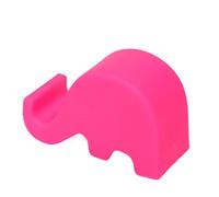 Keenso Support de téléphone portable éléphant robuste - Support attrayant pour bureau, maison, bureau, cadeau pour tout le monde, 16,5 x 6,9 x 10,7 cm (rose rouge)