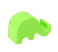Keenso Support de téléphone portable éléphant robuste, support attrayant pour bureau, maison, bureau, cadeau pour tous, 16,5 x 6,9 x 10,7 cm (vert)