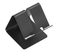 Keenso Support de Téléphone Portable Réglable en Alliage D'aluminium, Support de Bureau Portable pour Téléphones et Tablettes, Léger pour Le Bureau et la Cuisine (Black)