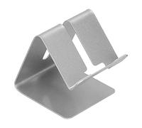 Keenso Support de Téléphone Portable Réglable en Alliage D'aluminium, Support de Bureau Portable pour Téléphones et Tablettes, Léger pour Le Bureau et la Cuisine (Silver)
