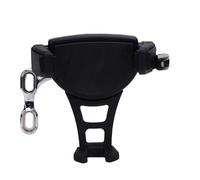 Keenso Support de Téléphone pour Moto, Support de Perche décalé avec Rembourrage en Caoutchouc Souple pour Gold Wing GL1800 2018 2024, Convient aux Téléphones de 4.5 Pouces de Large (Silver)