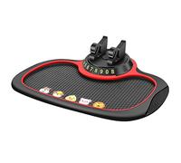 Keenso Support de Téléphone pour Tapis Antidérapant de Voiture, Support de Téléphone Rotatif à 360 Degrés, Tapis de Tableau de Bord avec Cache-Plaque (Paiement par Carte (Bloc-Notes) avec de)