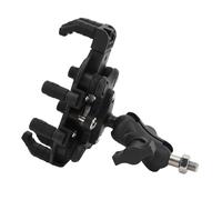 Keenso Support de Téléphone pour Tige de Fourche de Moto, Réglable avec Coussinets Absorbant Les Chocs, pour Smartphones de 4,9 à 8,1 Pouces, Idéal pour Les VTT et Les Vélos (Rotule M10 ; Diamètre