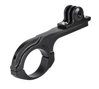 Keenso Support de Vélo en Alliage D'aluminium en Forme de Q, Adaptateur de Montage sur Guidon, Fixation Stable et Pratique pour 3 4 5 6 7 (Black)