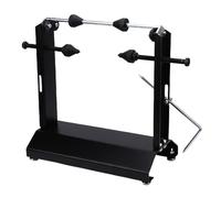 Keenso Support D'équilibrage de Roue de Moto, Construction en Acier Robuste avec Roulements de Haute Précision pour L'alignement Statique et Dynamique des Pneus, Compatible avec Les