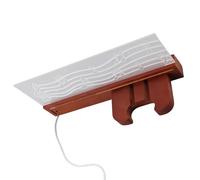 Keenso Support Mural pour Guitare, Cintre en Bois Massif avec Porte-médiator et Lumières LED pour Guitaristes et Musiciens