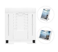 Keenso Support Réglable Universel à Cinq Vitesses en Plastique Noir pour Tablette PC de 7 à 11 Pouces, Support de Téléphone Portable avec Coussinet en Caoutchouc Souple, Léger, 1 Pièce (White)