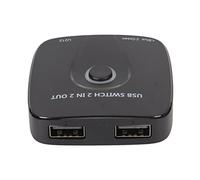 Keenso Switch Commutateur de partage USB 2 en 2 sorties, commutateur .0 sans lecteur pour claviers, souris, imprimantes, commutateur ABS compact pour systèmes OS X, pratique pour une utilisation sur