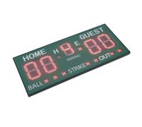 Keenso Tableau de Bord électronique de Baseball avec Affichage LED pour Jeux de Baseball et de Softball, fonctionnalité de Télécommande pour Les Sports de Plein Air, Matériau ABS Durable