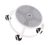 Keenso Tabouret Bas Roulant Respirant, Mini Tabouret Mobile élégant, Protection des Genoux pour la Maison, Matière Plastique (GRAY)